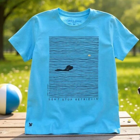 Life is Good Retriever Dog Water Women's Crusher Crew Tee Shirt - Picture 2 of 7